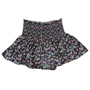 Queen of Sparkles Butterfly Swing Shorts Smocked Waist Metallic Shimmer Sz Small